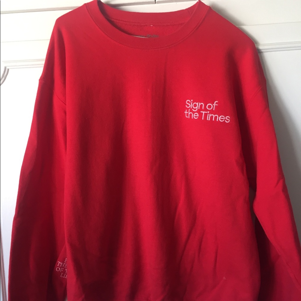 Red Harry Styles Crewneck